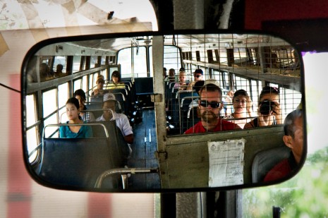 Mike and I on the bus in Penang