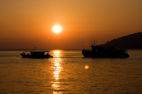 sunset in Kota Kinabalu, Borneo