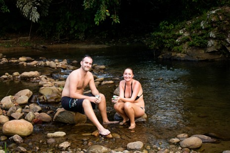 Swimming in the river