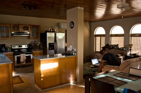 living room & kitchen