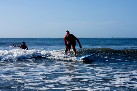 Surfing Tamarindo Beach