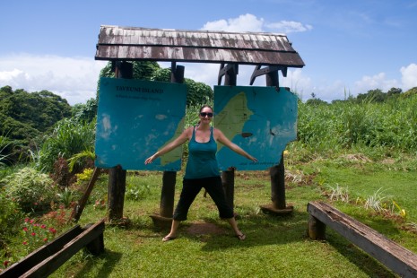 Straddling the international dateline – Taveuni, Fiji